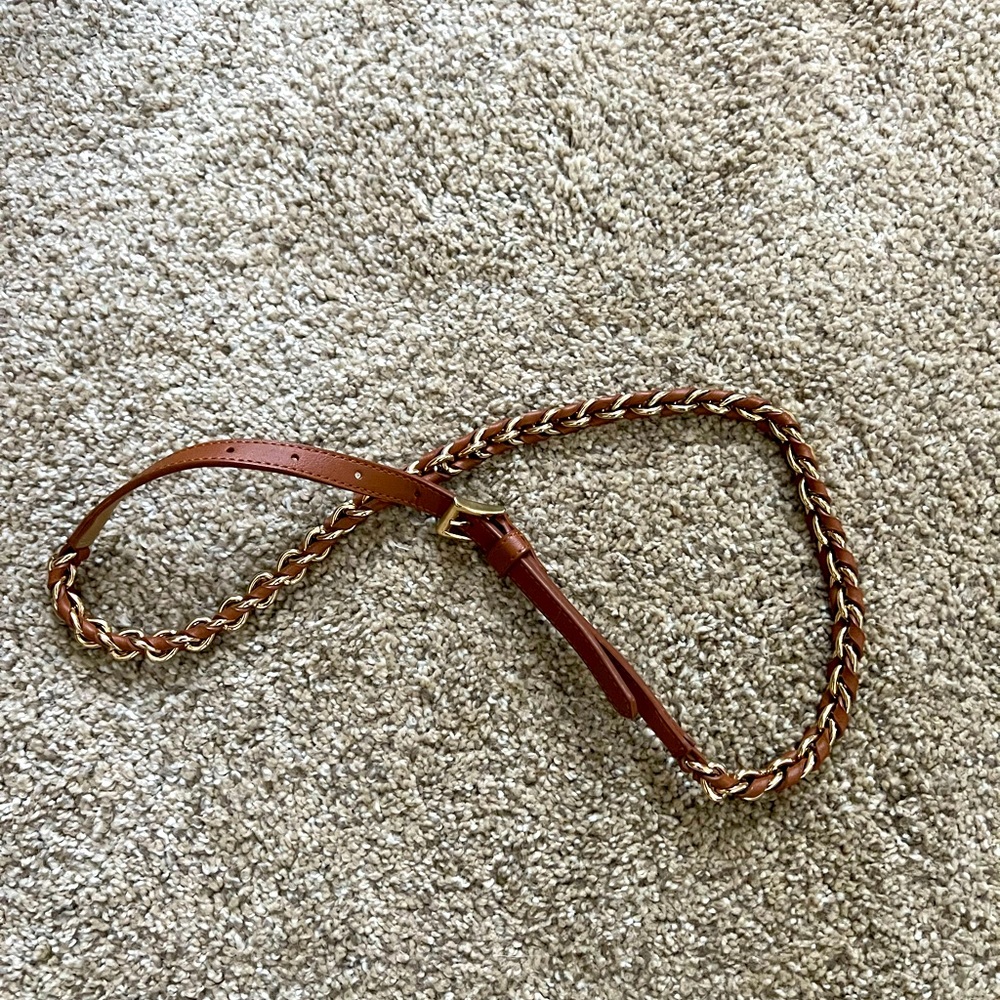 Gold and Leather Belt